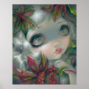 Poisonous Beauties 8:  Castor Bean Fairy Art PRINT