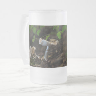 Poisonous Beauty Frosted Glass Beer Mug