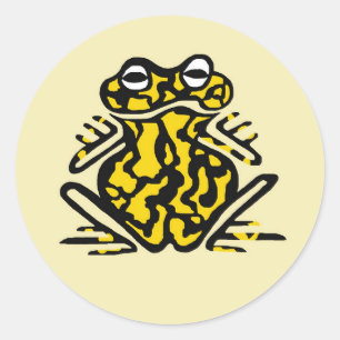 Poisonous Corroboree  FROG - Amphibian - Nature Classic Round Sticker