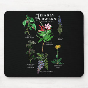 Poisonous Flowers Fleur Fatale Plant Halloween Gif Mouse Mat