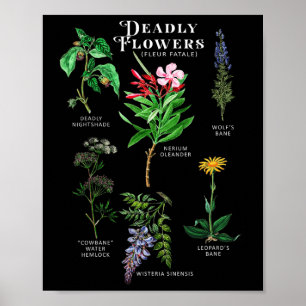 Poisonous Flowers Fleur Fatale Plant Halloween Gif Poster