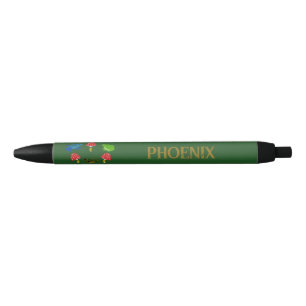 Poisonous Forest Halloween Custom Name Black Ink Pen