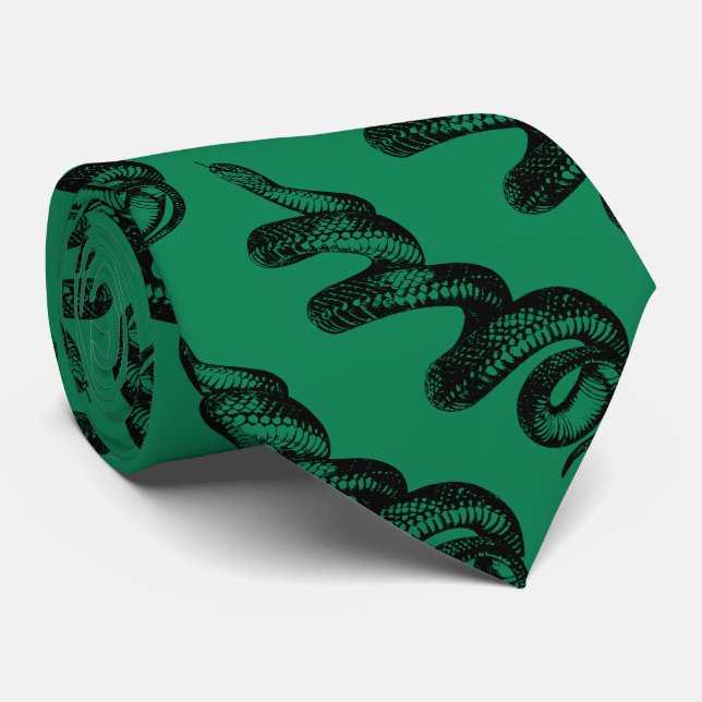 poisonous snake with dark green tie (Rolled)