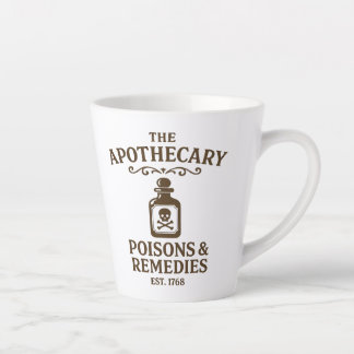 Poisons & Remedies Latte Mug – Apothecary-Style