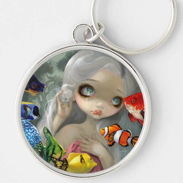 "Poissons Volants: Arc-en-Ciel" Keychain (Front)
