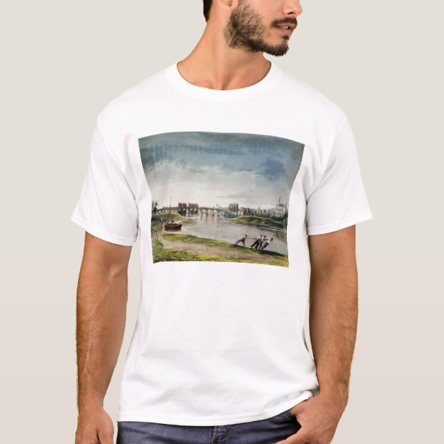 Poissy, from 'Views on the Seine', engraved by Tho T-Shirt (Front)