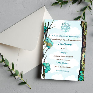 Poite Janeu Upanayanam Hindu Holy Thread Butterfly Invitation