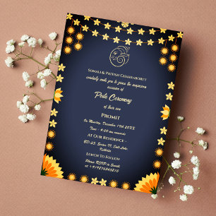 Poite Janeu Upanayanam Hindu Holy Thread Floral Invitation