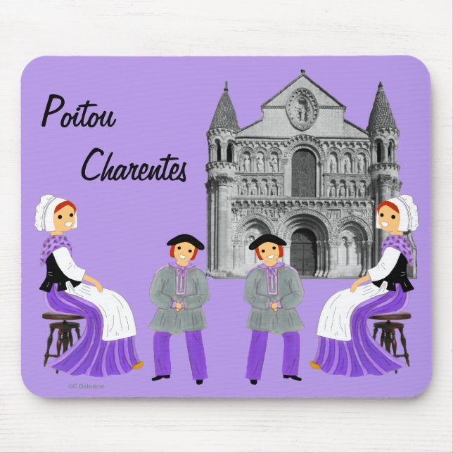Poitou-Charentes, France Mouse Mat (Front)