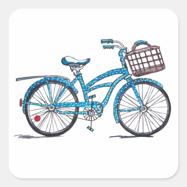 Poka Dot Beach Cruiser Sticker (Front)