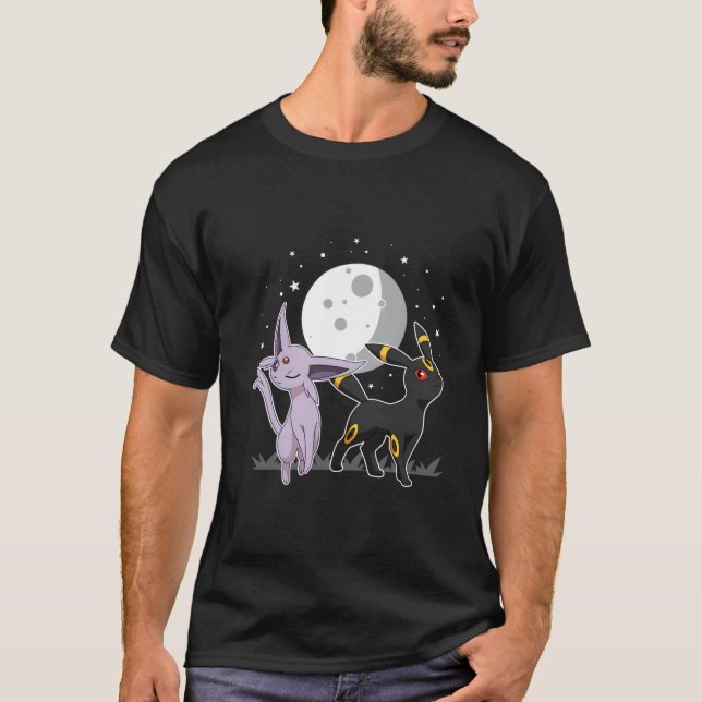 Pokã©Mon Celestial Espeon And Umbreon T-Shirt (Front)
