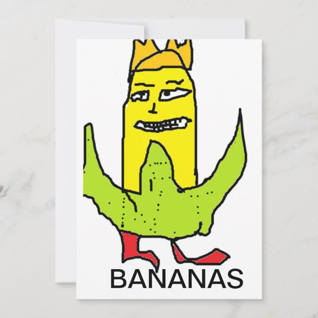 Poke Banana Invitation (Front)