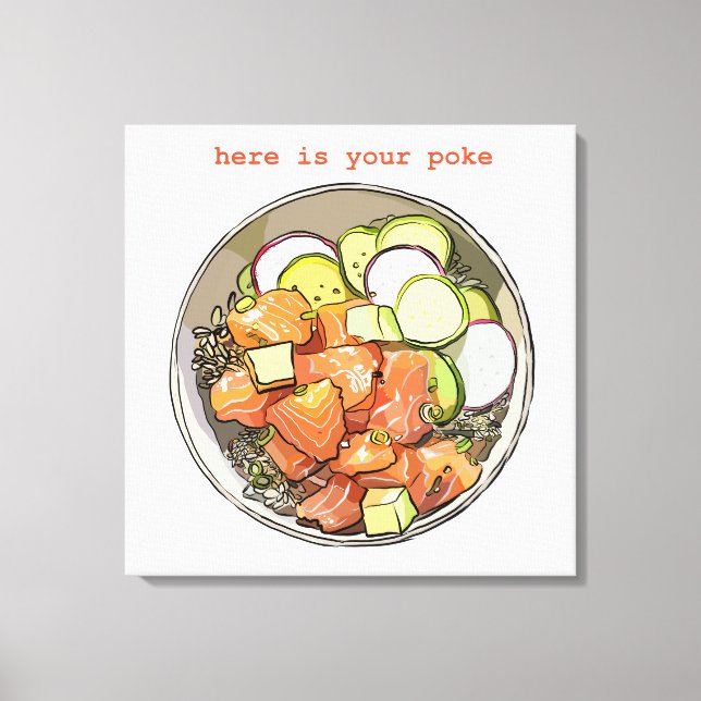 POKE BOWL CANVAS PRINT (Front)
