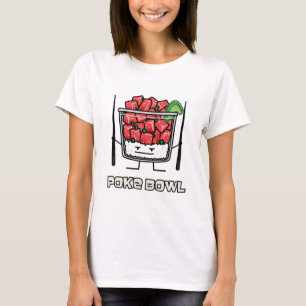 Poke bowl Hawaii raw fish salad chopsticks aku T-Shirt