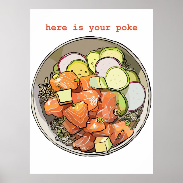 POKE BOWL POSTER (Front)