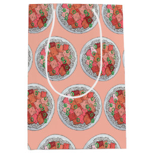 Poké Hawaiian Food Raw Fish Ahi Tuna Poke Bowl Medium Gift Bag