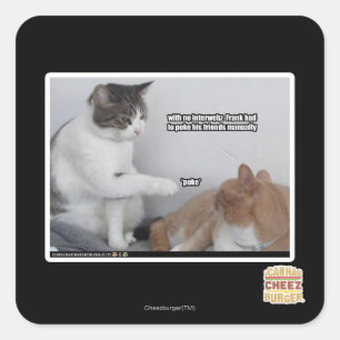 Poke. Square Sticker