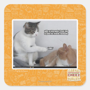 Poke. Square Sticker