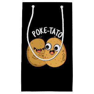 Poke-tato Funny Potato Pun Dark BG Small Gift Bag