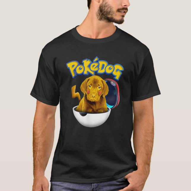 PokeDog Cute Labrador Puppy for Christmas  T-Shirt (Front)