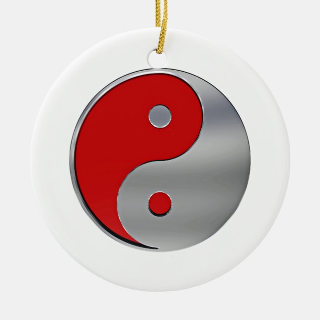 Pokeman Logo Ceramic Tree Decoration (Front)