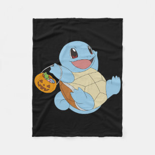 Pokémon Halloween Squirtle With His Trick Or Treat Fleece Blanket