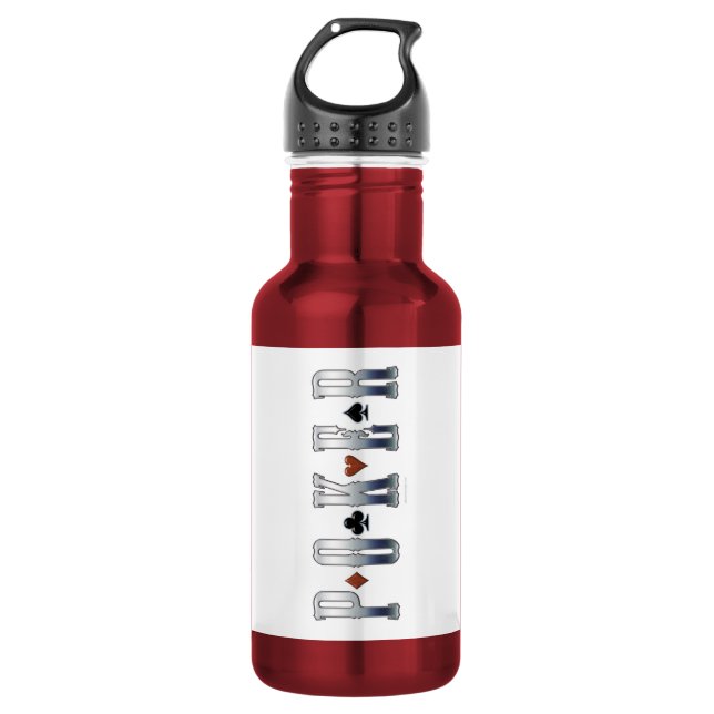 Poker 532 Ml Water Bottle (Front)