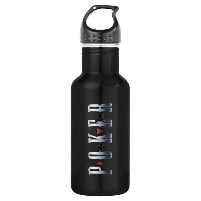 Poker 532 Ml Water Bottle (Front)