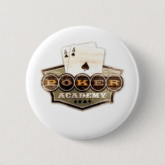 Poker Academy 6 Cm Round Badge