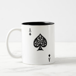 Poker Ace Card Two-Tone Coffee Mug