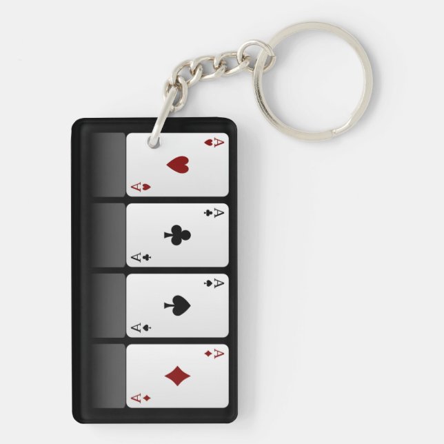 Poker aces key ring (Back)