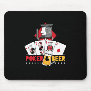 Poker And Beer King Tiles Casino Poker Player Gift Mouse Mat