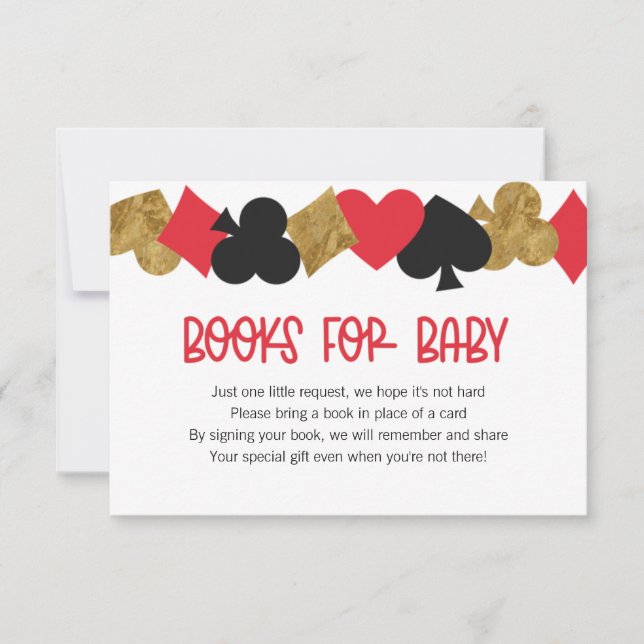 Poker Books for Baby Card (Front)