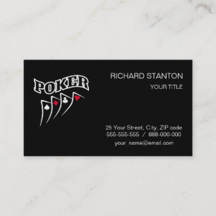 Poker Business Card