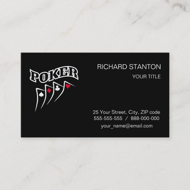 Poker Business Card (Front)