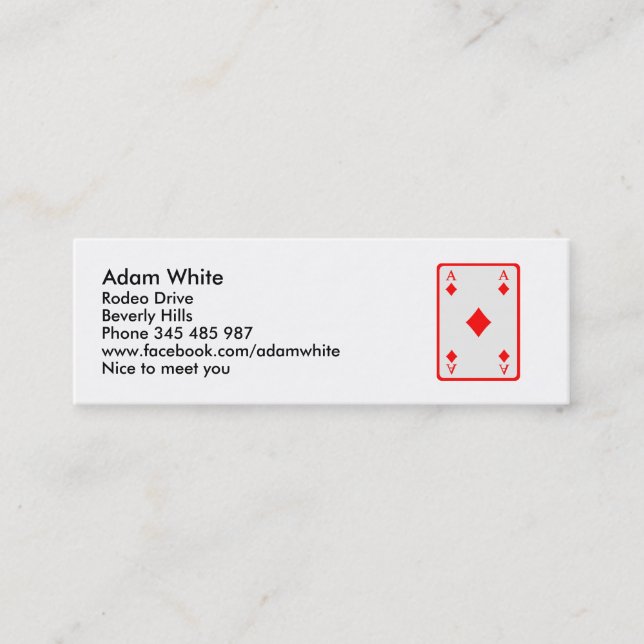 Poker card ace (Front)