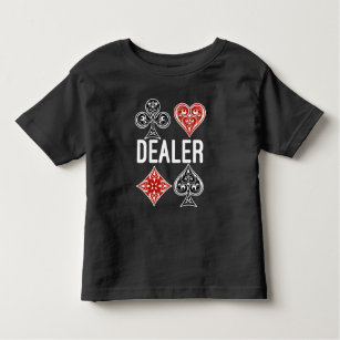 Poker Card Game Dealer Casino Lover Toddler T-Shirt
