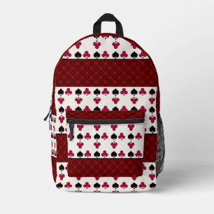 Poker Card Game  Printed Backpack