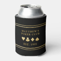 Poker Card Game Room Man Cave Gold Playing Suits