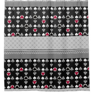 Poker Card Game Shower Curtain