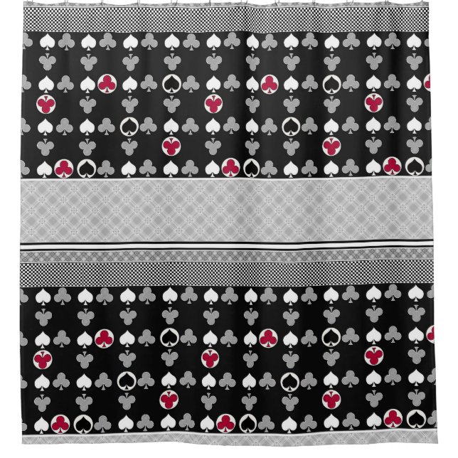 Poker Card Game  Shower Curtain (Front)