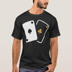 Poker Card Las Vegas Silhouette Logo T-Shirt