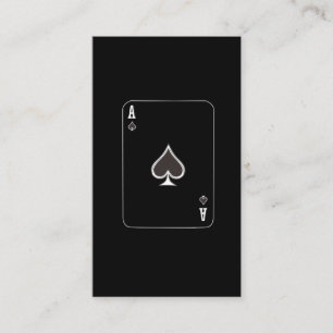 Poker Card Player Ace of Spades Halloween