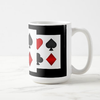 Poker Card Suits: Coffee Mug: Black Jack Mug