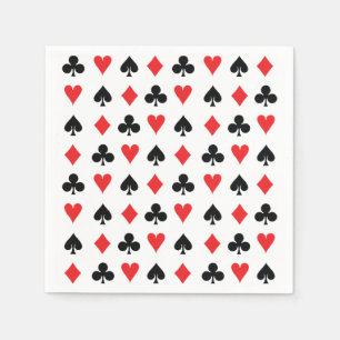 Poker Card Suits Napkin