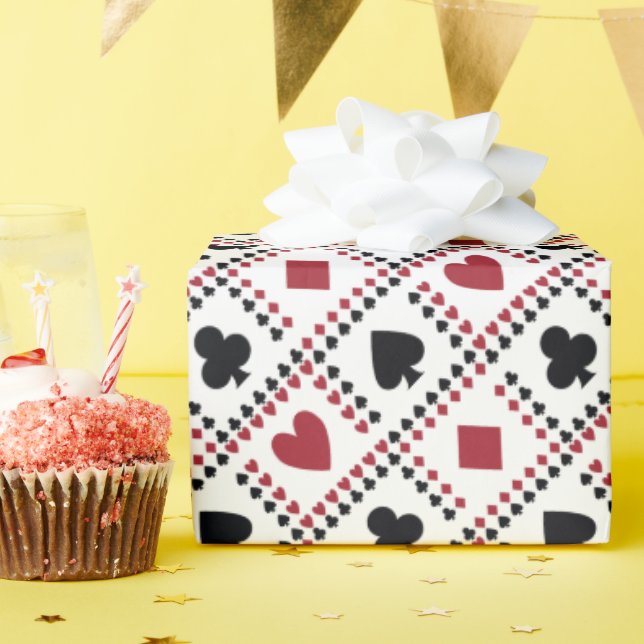 Poker Card Theme Wrapping Paper (Birthday Party)