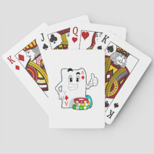 Poker card with Poker chips