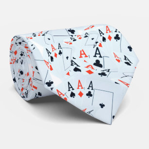 Poker Cards Aces Pattern, Tie