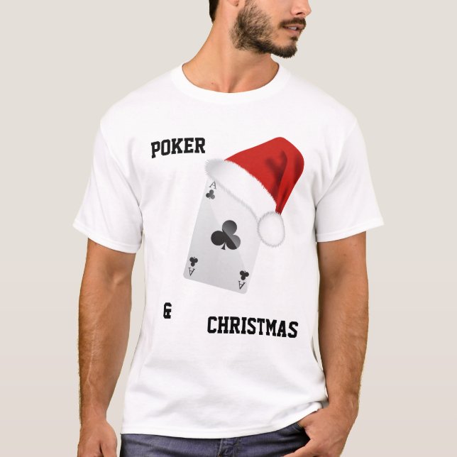 Poker Cards & CHRISTMAS T-Shirt (Front)