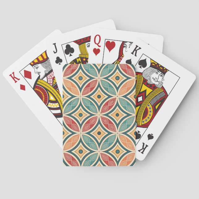 Poker cards, colorful, simple playing cards (Back)